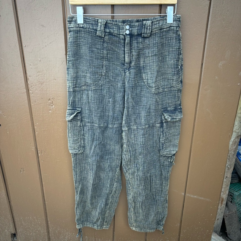 By Anthropologie Womens Elastic Waist High Rise Pants Size XS Inseam 27